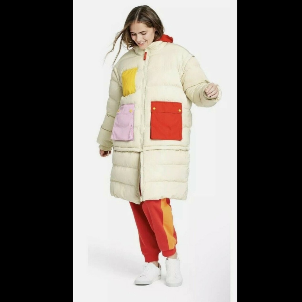 LEGO Collection Target Women's Colorful Puffer Jacket Size Small Unzips 3 ways